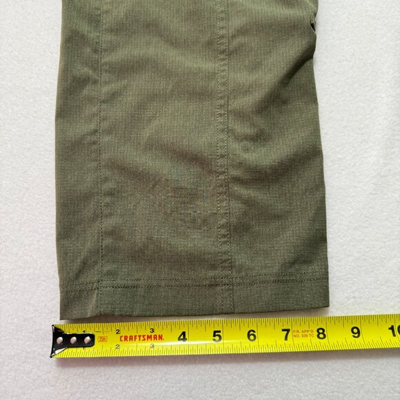 Duluth Trading Women's Stretch Zip Mid Rise Pockets Green Hiking Pants Size 18W - Picture 8 of 9